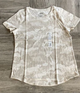 Sonoma The Everyday Tee Short Sleeve Crew Neck T-Shirt Beige Cream Light Camo - Picture 1 of 2