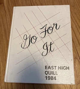 1984 Des Moines East High School Quill Yearbook Annual Book 80s - Picture 1 of 8