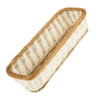 Storage Baskets Kitchen Woven Plate Rectangular Imitation Rattan - Image 1 of 4