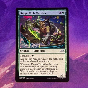 Kappa Tech-Wrecker 198 NEO MTG Kamigawa: Neon Dynasty Commander Ninja Turtle TMT - Picture 1 of 5