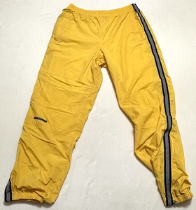 Abercrombie Pants Mens Large Yellow Performance Track Active Street Y2K Vintage - Picture 1 of 14