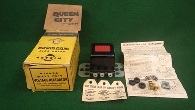 NOS/NORS regulador de voltaje 6V tierra positiva 1937-39 Cadillac, GMC+ Foto 1 de 4