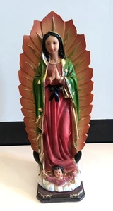 Our Lady of Guadalupe 12” -Resin Statue – Catholic Figurine, Virgen de Guadalupe - Picture 1 of 5