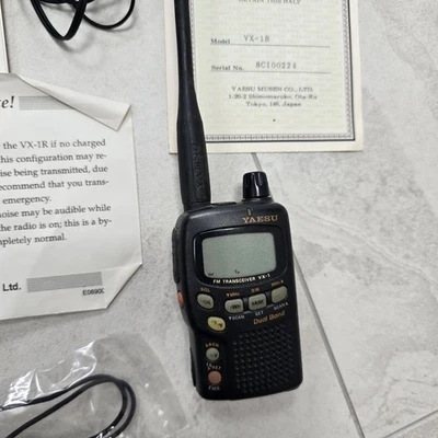 Yaesu VX-1R Dual Band Miniature Handheld Transceiver Radio Handheld Boxed Rare - Image 1 of 4