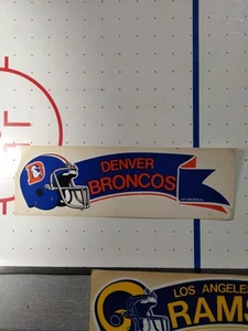 Pegatina parachoques vintage DENVER BRONCOS J&P 12"X4" ¡¡Excelente!! 🐎🏈 - Imagen 1 de 7