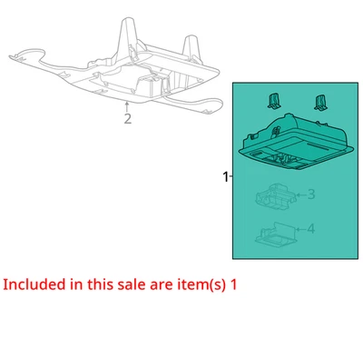 (Gray) Console Front Roof Without Sunroof Fits 09-14 EDGE 300538 - Image 1 of 2