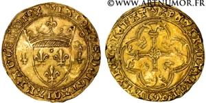 Charles VII - Ecu d'or à la couronne, Toulouse - Foto 1 di 1