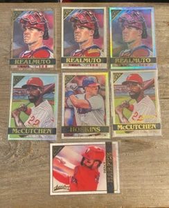 2020 Topps Gallery Phillies LOT Realmuto McCutchen Harper Hoskins Rainbow Wood + - Picture 1 of 9