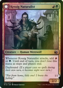 MTG Kessig Naturalist // Lord of the Ulvenwald Foil ** Midnight ** English (NM) - Picture 1 of 2