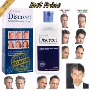 Restoria Discreet Grey Hair Color Restoring Cream Treatment 250ml AU Set - Picture 1 of 9