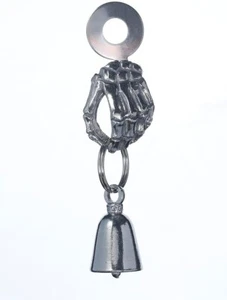 SKELETON HAND Guardian® Bell Hanger Mount Motorcycle Luck Gremlin fits Harley - Bild 1 von 7