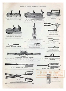 Theo Koch (1903) Barbershop Curling Iron Accessories Advert * Frame Worthy Art - Picture 1 of 14