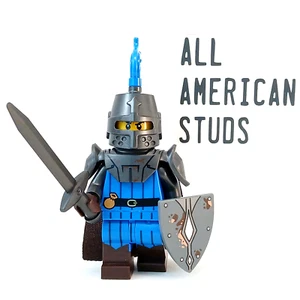 LEGO Castillo Halcón Negro Caballero Paladín Minifigura Pícaro Medieval Guerrero BAM - Imagen 1 de 9