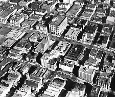 1930s SAN FRANCISCO AERIAL VIEW VAN NESS AV AUTO DEALERS,CATHEDRAL HILL~NEGATIVE