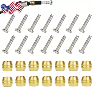 Brake Brass Olive & Steel Connecting Insert Kit Shimano Mountain Bike Bicycle US - Picture 1 of 7