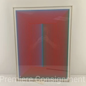 richard anuskiewicz Serigraphie VI 1972 signiert und Nummer 112/200 - Bild 1 von 12