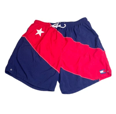 Traje de baño Tommy Hilfiger para hombre XL adulto azul bandera logotipo EE. UU. bañador vintage Foto 1 de 4