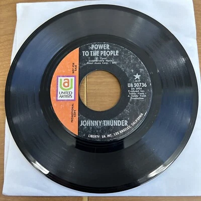 Soul Promo 45 ~ Johnny Thunder - Love Trip / Power to the People ~ UA50736 ~ VG - Image 1 of 2
