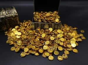 1/6 Scale Pirate Treasure Chest+100PCS Gold Coin Model Soldier Scene Accessories - Picture 1 of 8