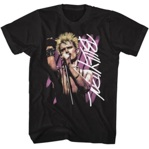 Billy Idol Live On Stage Spiked Hair Men's T Shirt Punk Rock Music Merch - Picture 1 of 5