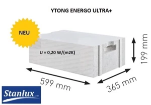 YTONG Xella Porenbeton Energo ULTRA+ PP2,2/0,30 36,5 cm N+F Lief. Deutschland - Bild 1 von 1