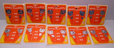 Lote de 10 enhebradores de aguja de alambre noción de costura manual/máquina vintage Alemania Occidental Foto 1 de 4