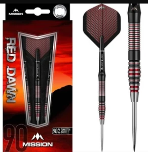Mission Red Dawn M4 Tappered 90% Tungsten Steel Tip Darts 22g - Bild 1 von 1