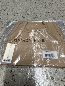 Rylee + Cru & Quincy Mae Baby Clothes - Pointelle Tank Onesiee Petal Color - Picture 1 of 2