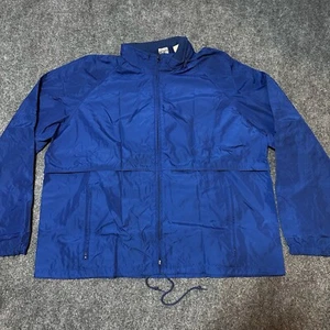 Woolrich Jacket Mens Extra Large Blue Nylon Mock Neck Full Zip Long Sleeve - Picture 1 of 12