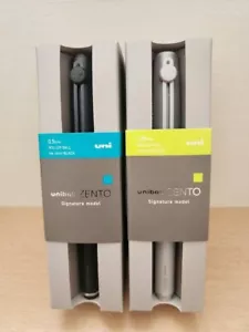 MITSUBISHI PENCIL uniball ZENTO Signature Model Silver & Metallic Black Set - Imagen 1 de 4