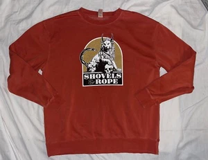 Mens Shovels & Rope Alt Country Band Burnt Orange Lion Skull Sweatshirt XL - Picture 1 of 6