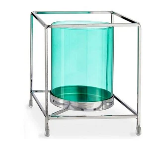 Portavelas Gift Decor SW120662B Azul Plateado Plata Metal Vidrio 14 x 15,5 x - Imagen 1 de 1