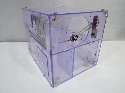 Sunbeamtech UFO custodia cubo acrilico viola trasparente vintage retrò telaio PC - Immagine 1 di 4
