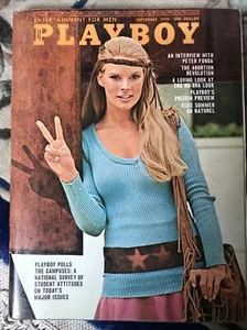 Playboy Magazine September 1970-Rolex Ad-DEBBIE ELLISON-PETER FONDA-Students-VGC - Picture 1 of 3
