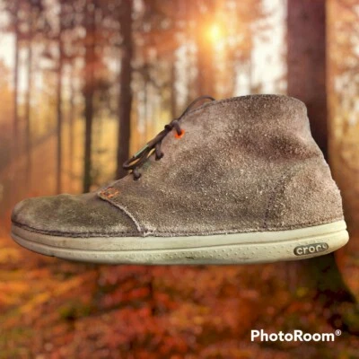 Botines CROCS Thompson Desert Chukka para hombre cuero marrón con cordones talla 12 Foto 1 de 4