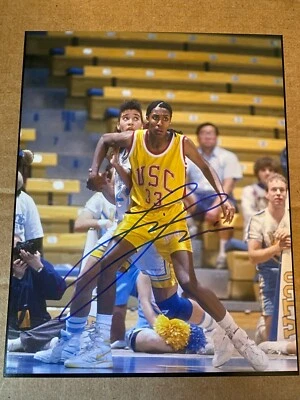 FOTO FIRMADA POR LISA LESLIE 8 X 10 LA SPARKS WNBA USC CORTE DE BALONCESTO AUTOGRAFIADA Foto 1 de 3
