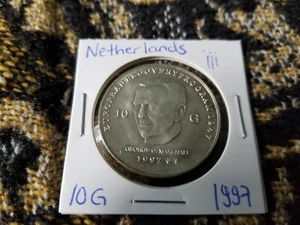 Netherlands 10 Gulden 1997 Silver Circulated - Marshall Plan - iii - Picture 1 of 2