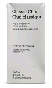 Starbucks Teavana Classic Chai - Highly Concentrated Spiced Black Tea - 32 FL OZ - Picture 1 of 5