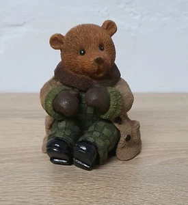 Figurina da collezione orso papà vintage - Foto 1 di 9