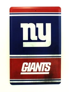 Pro Specialties Group NFL mens NFL Team Logo Tin Sign, 8 x 12-inches - Picture 1 of 1