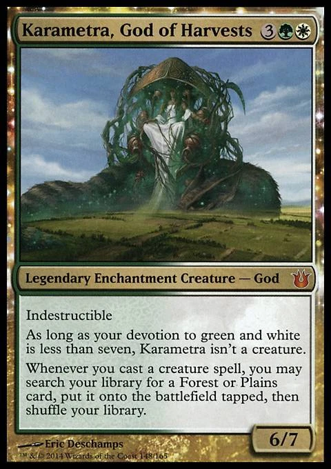 MTG Karametra, God of Harvests (148/176) Born of the Gods LP - Image 1 of 1