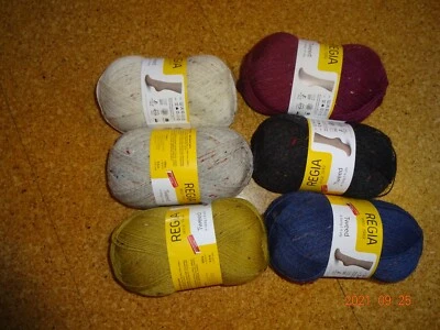79,50 € - 85 €/1 kg Regia 4-fach Tweed Sockenwolle 100 g Wolle Polyamid Viskose - Bild 1 von 3