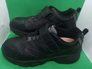 Apex A6000M Black Leather Diabetic Therapeutic Men's Shoes Size 12 Wide - Picture 1 of 11