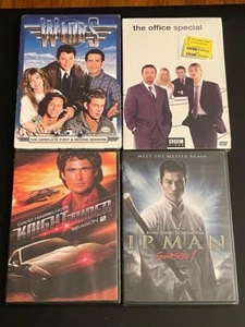 4 BRAND NEW BOXED DVD SETS: WINGS, NIGHT RIDER, THE OFFICE & IP MAN - Imagen 1 de 1