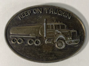 Vintage Semi Truck Keep on Truckin Gürtelschnalle - Bild 1 von 7