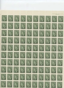 FULL PANE #297 & #299 INSCRIPTION PANES- KGVI 1c and 3c UNITRADE $81.30 - Picture 1 of 2