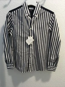 Brunello Cucinelli kids/boys long sleeves stripped shirt Size 12 Nwt - Picture 1 of 5