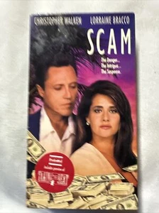 1993 SCAM CHRISTOPHER WALKEN  VHS Tape, COMPLETE/TESTED SEE PHOTOS (VHS88) - Imagen 1 de 4