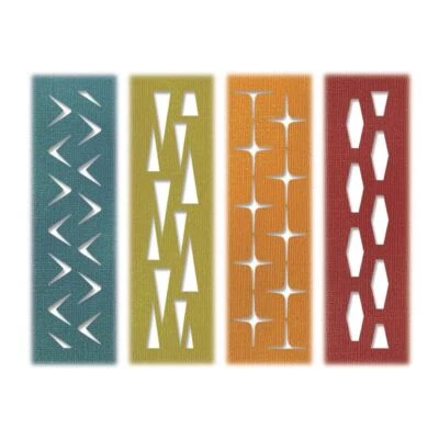 Sizzix Thinlits Stanzer Set 4tlg. - Retro Repeat by Tim Holtz - Bild 1 von 2