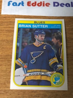 O-PEE-CHEE NHL HOCKEY 1982-83 BRIAN SUTTER CARD 311 ST LOUIS BLUES EXCELLENT - Image 1 of 2